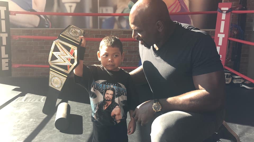 Boy With Life-Threatening Blood Disorder Meets WWE Titus O’Neil